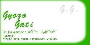gyozo gati business card